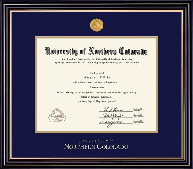 University of Northern Colorado 8'' x 10'' Prestige Diploma Frame